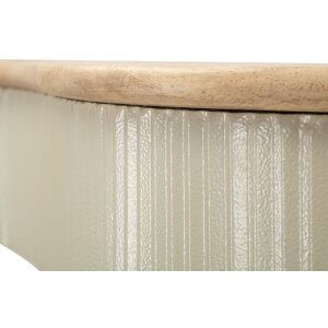 Set rafturi de perete Mauro Ferretti Frankfurt, 2 piese, lemn cauciuc și metal