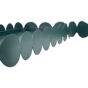 Set de două farfurii decorative Mauro Ferretti Saturno Ottanio, dreptunghiulare, din metal