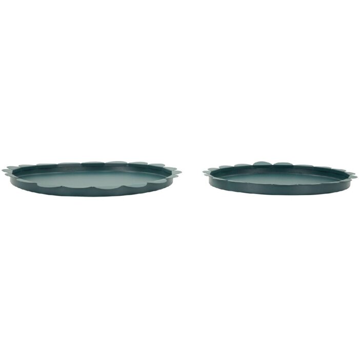 Set de 2 farfurii rotunde Mauro Ferretti Saturno Ottanio Ø33/27,5 cm metal