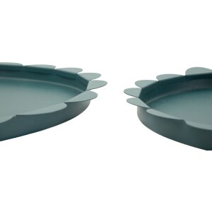 Set de 2 farfurii rotunde Mauro Ferretti Saturno Ottanio Ø33/27,5 cm metal