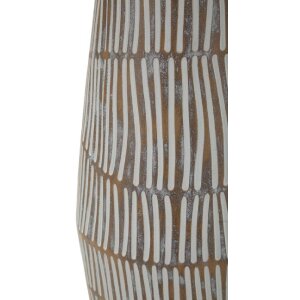 Lampe de masă Mauro Ferretti Hanoi, Ø 35x69,5 cm, poliresină, fier, textil