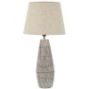 Lampe de masă Mauro Ferretti Hanoi, Ø 35x69,5 cm, poliresină, fier, textil