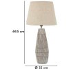 Lampe de masă Mauro Ferretti Hanoi, Ø 35x69,5 cm, poliresină, fier, textil