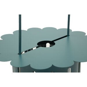 Lanterna Mauro Ferretti Saturno Ottanio, metal și sticlă, Ø24x43 cm