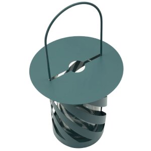 Lateră Saturno Ottanio Twist Mauro Ferretti, Ø23x43 cm, metal și sticlă