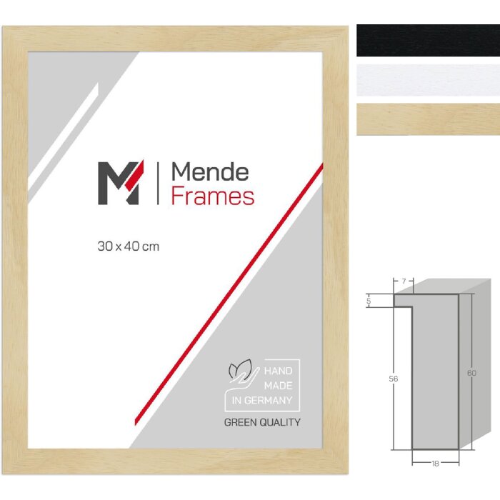 Rama foto MendeFrames H980 din lemn masiv, 55 mm