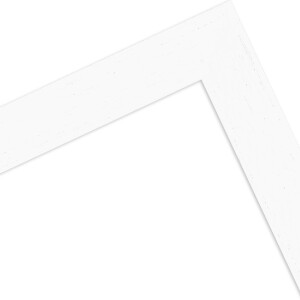 Ramă foto MendeFrames H970 albă cu măsărut 50x100 cm, sticlă de muzeu