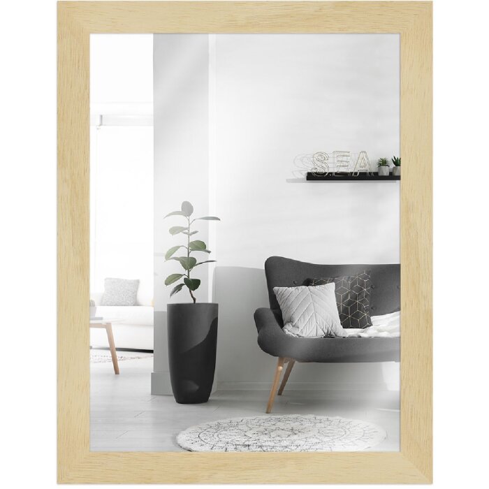 Oglindă de perete MendeFrames H970 naturală 60x90 cm