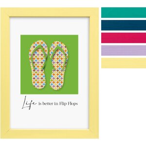 Rama foto Goldbuch Lunaro – ramă foto din lemn cu profil plat, în culori trendy