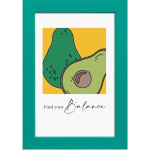 Rama foto Goldbuch Lunaro – ramă foto din lemn cu profil plat, în culori trendy