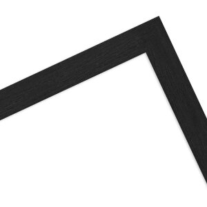 Ramă foto MendeFrames din lemn negru mat 21x29,7 cm cu sticlă clară