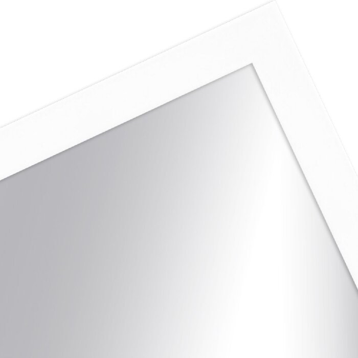 Oglindă de perete MendeFrames H960 albă 50x75 cm, profil din lemn