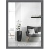 Oglindă de perete MendeFrames H960 gri 60x80 cm, profil lemn