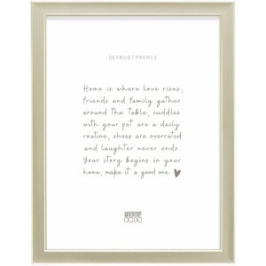 Rama foto Deknudt S244 din polistiren cu finisaj lemn și sticlă transparentă