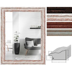 Oglindă de perete MendeFrames H740, stil Shabby-Chic,...