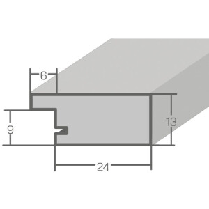 Rama foto MendeFrames H720 stil landhaus 42x59,4 cm gri, cu sticlă normală