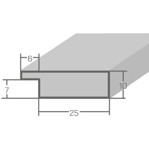 Rama foto MendeFrames H710 Shabby-Chic 20x40 cm, brun, cu sticlă normală