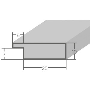 Ramă foto MendeFrames H710 Shabby-Chic 50x50 cm, brună, cu sticlă de muzeu