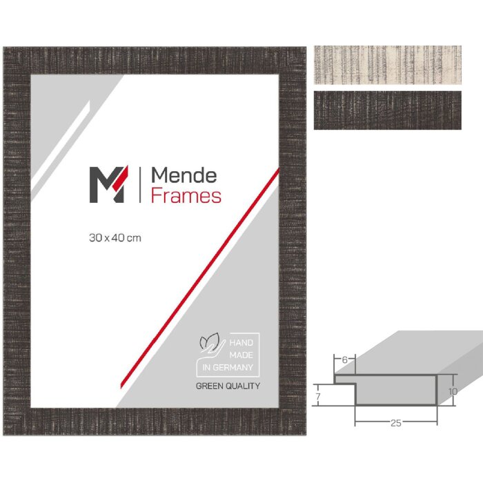 Ramă foto MendeFrames H710 Shabby-Chic din lemn masiv, maro/cremă