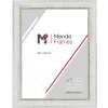 Rama foto vintage MendeFrames H690, 13x18 cm, albă cu sticlă de muzeu