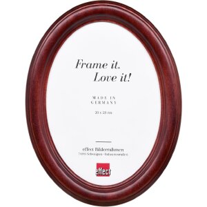 Rama foto ovală Profil HB din lemn masiv, cu sticlă, pentru perete