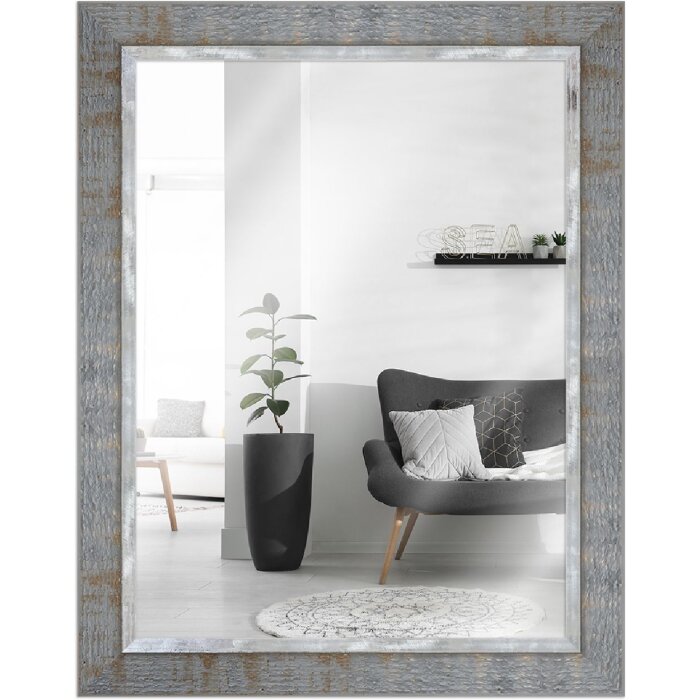 Oglindă perete stil industrial MendeFrames 70x100 cm gri