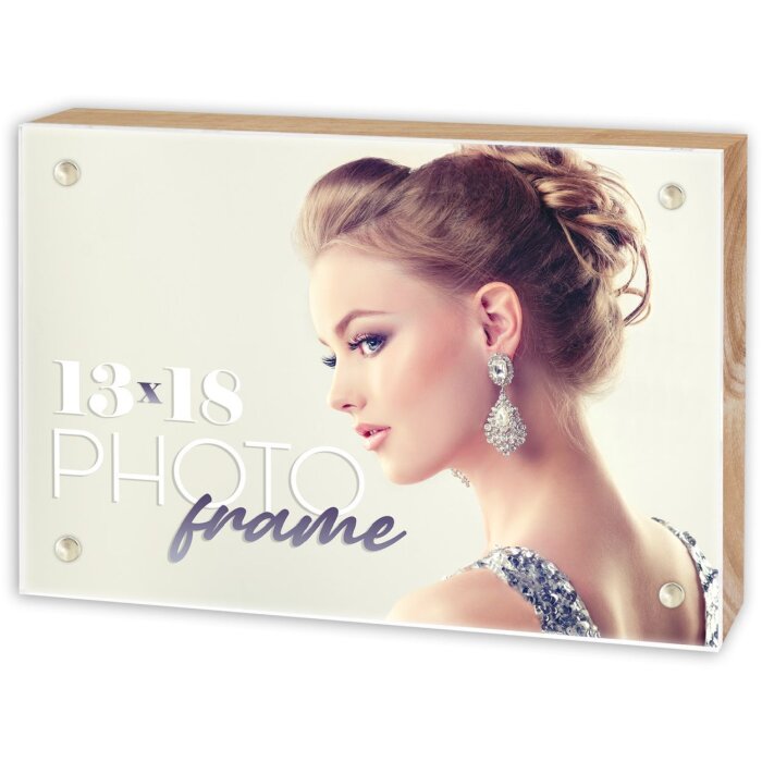 Rama foto ZEP Acryl-Portraitrahmen Clark natur cu închidere magnetică, 3 dimensiuni