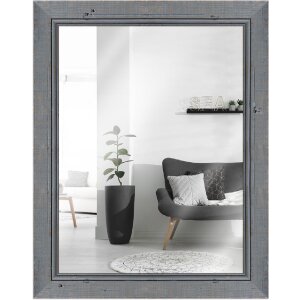 Oglindă de perete MendeFrames H660 Shabby-Chic 70x70 cm gri
