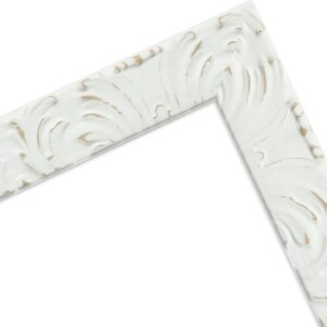 Ramă foto MendeFrames H650 Barock 15x21 cm albă cu sticlă antireflex