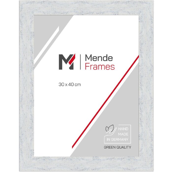 Ramă foto MendeFrames H610, stil vintage albă 15x21 cm, sticlă transparentă