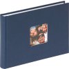Walther Designalbum FUN Blau 22x16 cm 40 weiße Seiten für 80 Fotos