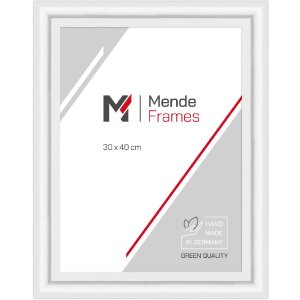 MendeFrames H540 Ramă foto modernă alb cu aspect lemnos 21x29,7 cm antireflex