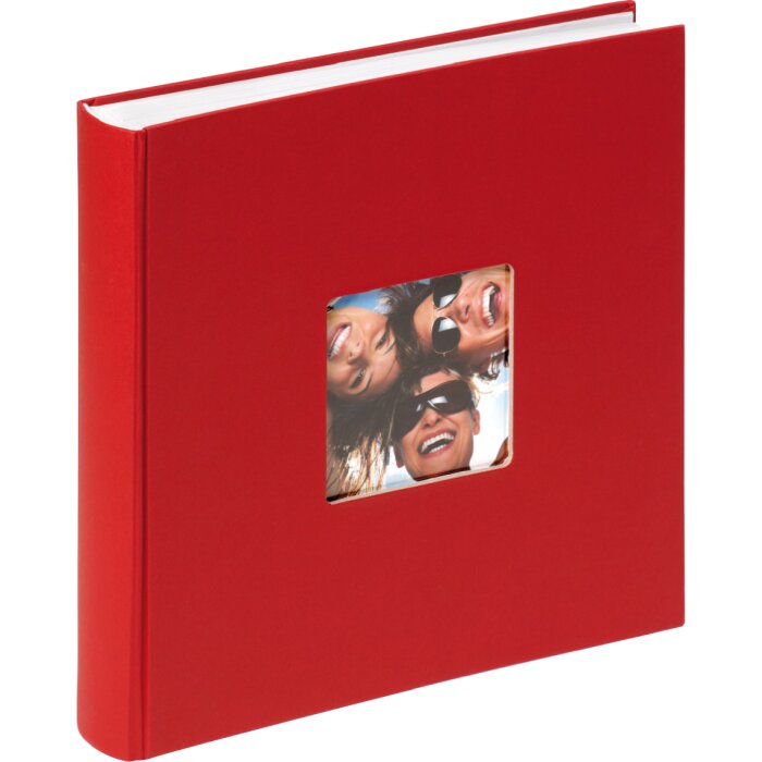 Walther Jumbo Fotoalbum FUN rot 30x30 cm 100 weiße Seiten für bis zu 600 Fotos