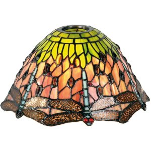 LumiLamp 5LL-8827 Tiffany Glas-Lampenschirm Dragonfly...