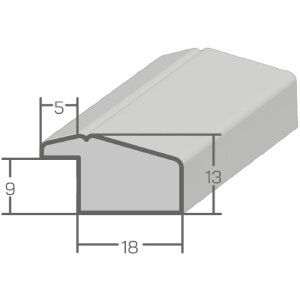 MendeFrames ramă foto H490 Modern taupe 20x20 cm sticlă transparentă
