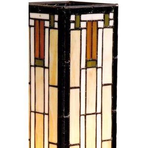 LumiLamp 5LL-9332 Tiffany Tischlampe 12x12x35 cm Beige...