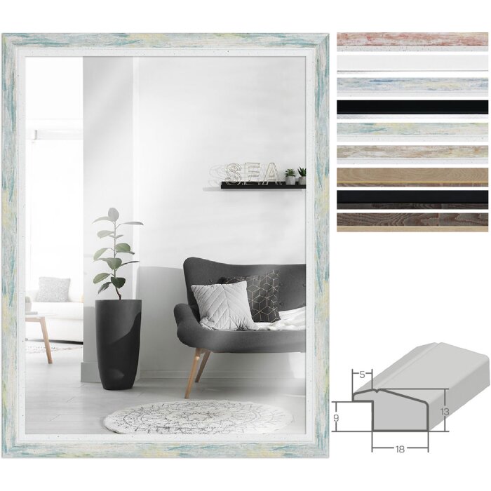 Oglindă de perete MendeFrames H490 – design modern, variate culori și dimensiuni