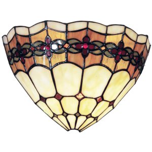 LumiLamp 5LL-9884 Wandleuchte Tiffany 30x14x20 cm Beige...