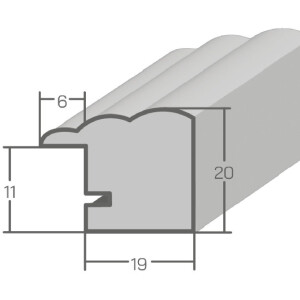 Ramă foto MendeFrames H410 Landhaus, ește 10x30 cm, cu sticlă artistică