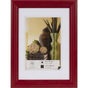 Henzo Holz-Bilderrahmen Artos 13x18 cm Rot mit Aufsteller...