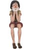 Clayre & Eef Sitzende Puppenfigur Junge bunt 14x8,5x29 cm