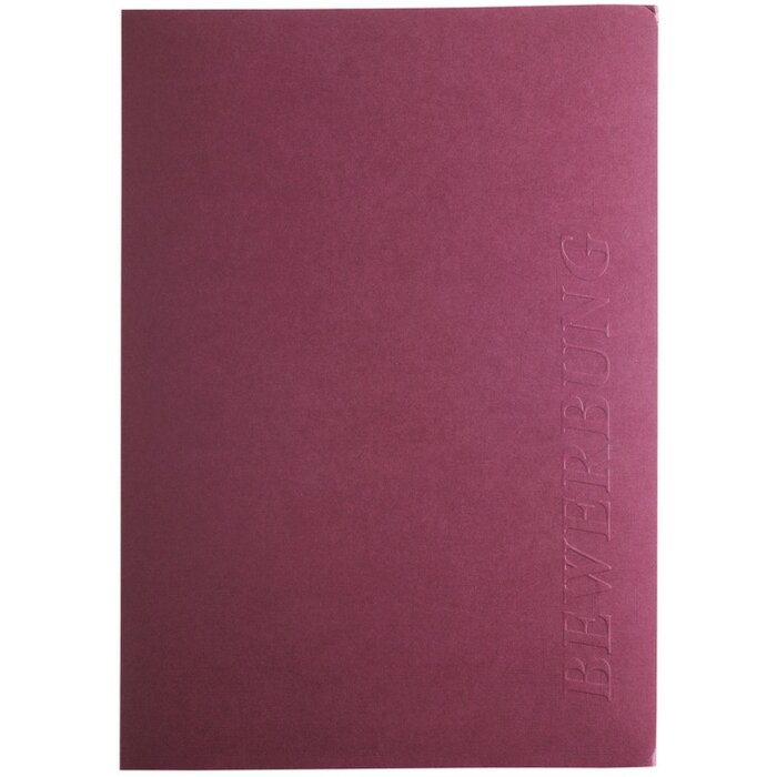 Exacompta 49708B Bewerbungsmappe 3-teilig Manila-Leinen Bordeaux DIN A4