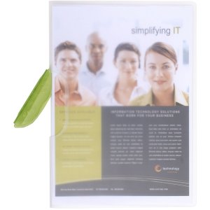 Exacompta Klemmmappe Clip Design PP Colour DIN A4 transparent farbig