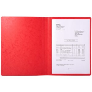 Exacompta Aktendeckel 350 Blatt Manila Karton A4 rot 24x32 cm 400 g