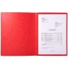 Exacompta Aktendeckel 350 Blatt Manila Karton A4 rot 24x32 cm 400 g