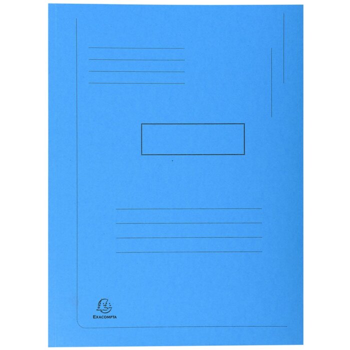 Exacompta 445006E Aktenmappe FOREVER blau DIN A4 290g Recycling Karton