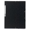 Exacompta Sammelmappe A4+ mE Manila 400g schwarz mit 3 Klappen