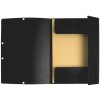 Exacompta Sammelmappe A4+ mE Manila 400g schwarz mit 3 Klappen
