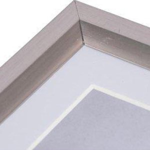 Henzo Kunststoffrahmen METALLICA 20x20 cm dunkelgrau mit Passepartout 12x12 cm