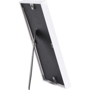 Henzo Bilderrahmen 20x30 cm Kunststoff Metallic-Look Weiß Manhattan Style